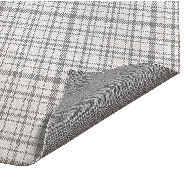Tapis d'extérieur antidérapant à carreaux Liz, Rectangulaire 3 pi x 5 pi