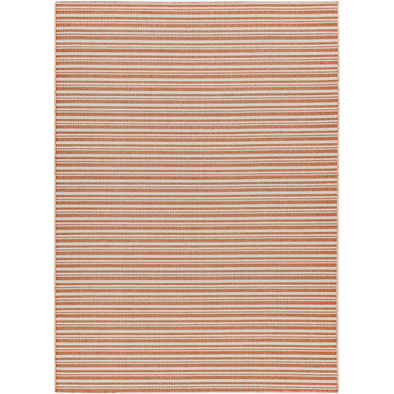 Tapis intérieur / extérieur en polypropylène tissé à la machine Anemarie, Carré 7 pi 7 po
