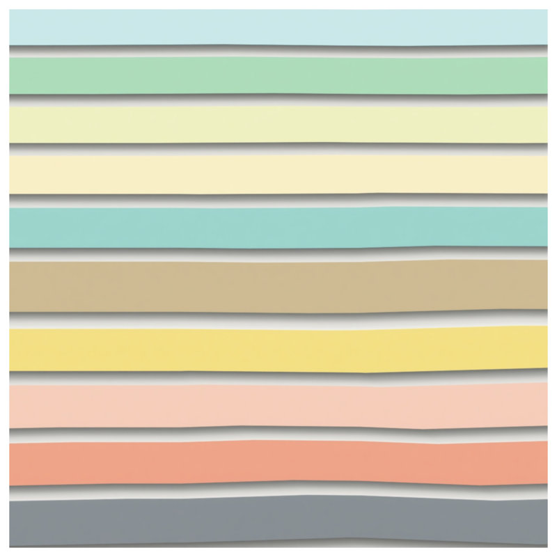Pastel Horizontal Stripes Comforter, Twin Extra Long