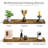 47" Extra-Long Floating Shelves with Invisible Mounting - Set of 2, Walnut-654864811-648025871