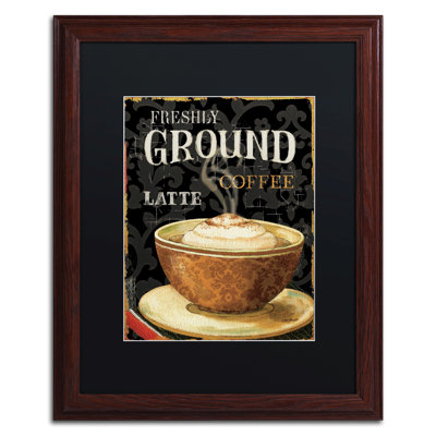 « today coffee ii » par lisa audit, affiche rétro encadré
