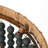 Boho Rustic 3-Light Black Bead Pendant Lighting