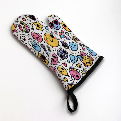 Vibrant Pop Oven Mitt Cotton Twill