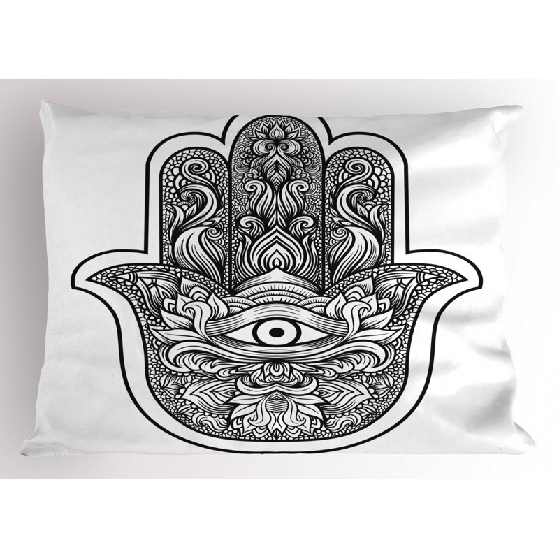 Taie décorative hamsa boho, Simple