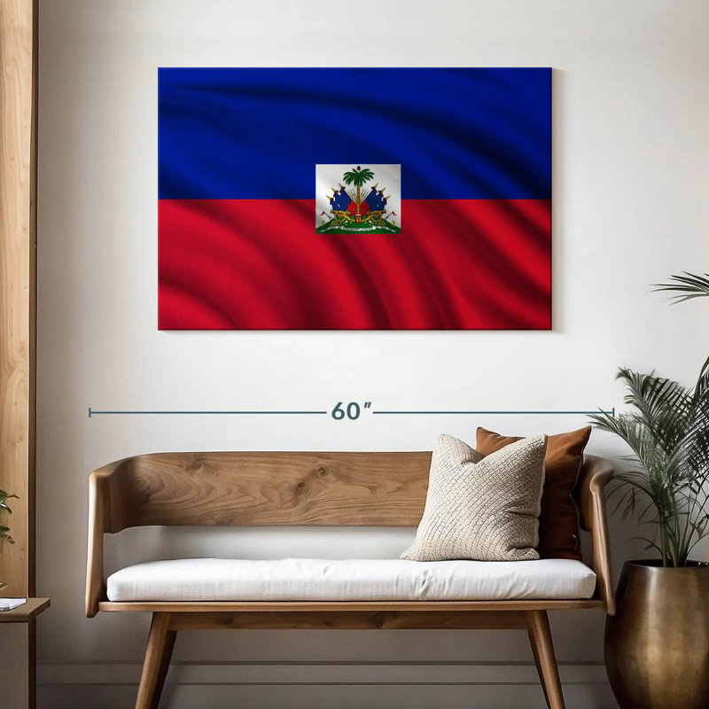 Drapeau d'Haïti Borges, H 30 po x l 45 po