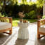 Tables d'appoint d'extérieur convenant à la détente dans le jardin