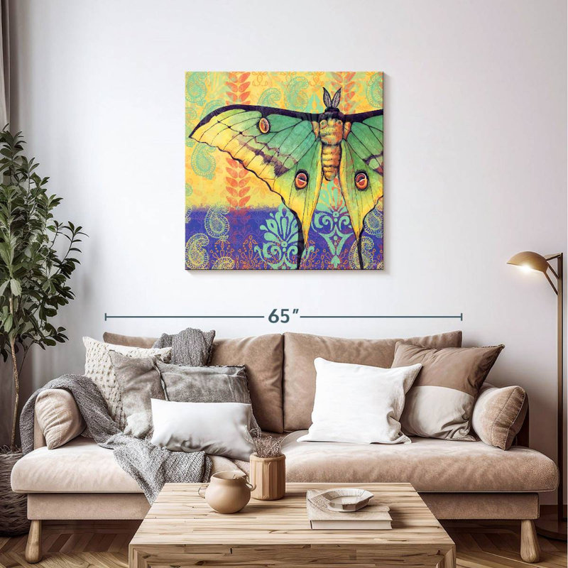 Brampt Luna Moth, 36" H x 36" W