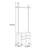 Ash Coat Rack Dual Rods Triple Drawers