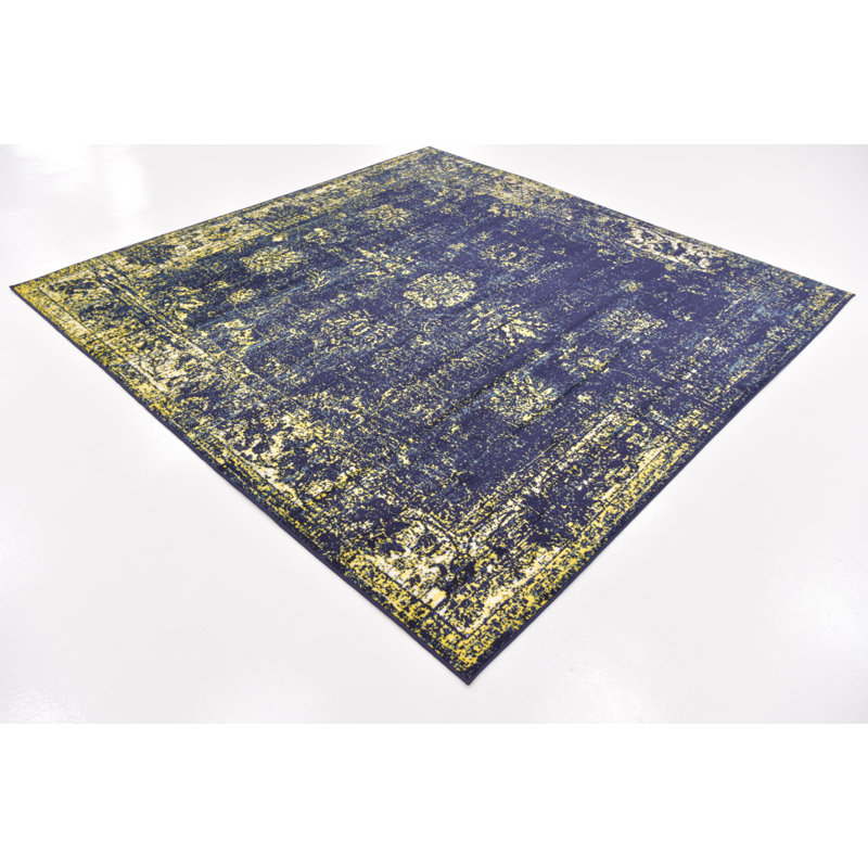Floral Area Rug, Square 183cm