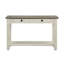Rosy Brown And Antique White Finish 1Pc Sofa Table With 2 Drawers Bottom Shelf Wooden Living Room Furniture