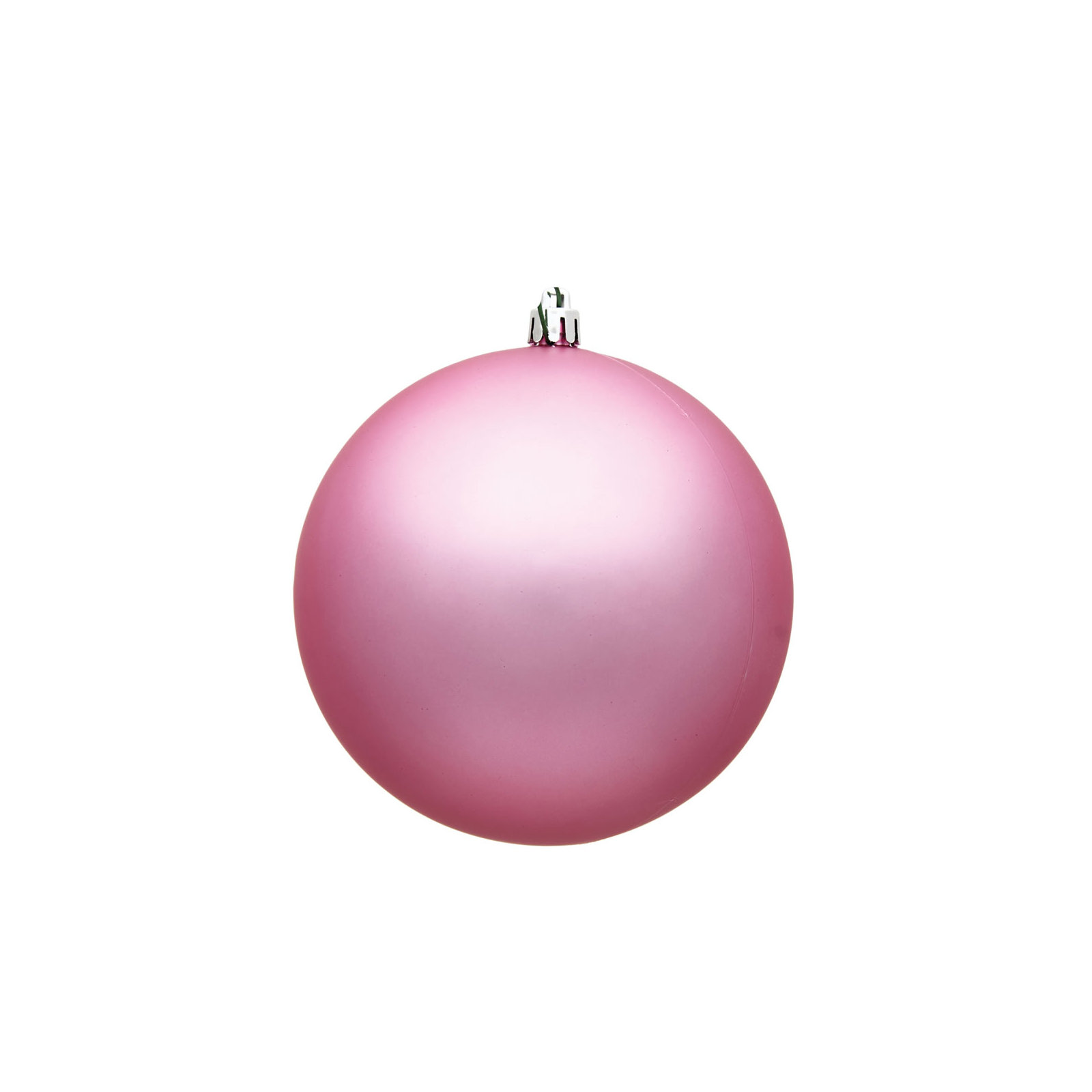 Christmas Ball Ornament, 6" H x 6" W x 6" D, Pink