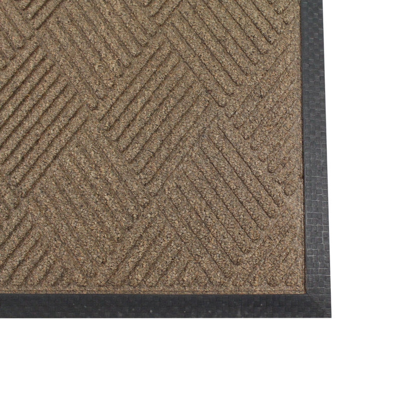 Zoeey Commercial Non-Slip Outdoor Door Mat, Brown, 24" W x 36" L