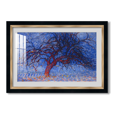 L'Arbre rouge, 1909 - Piet Mondrian - Reproduction encadrée sur mesure