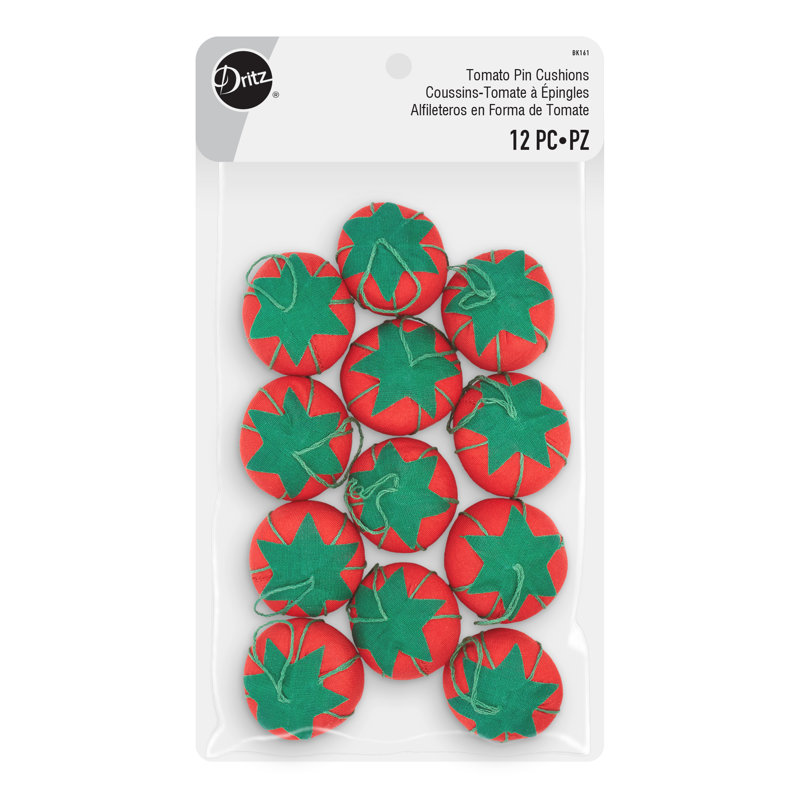 Coussins Dritz, 1 po, rouge, 12 pièces