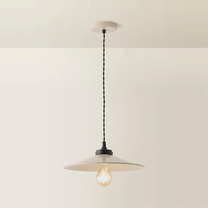 1 - Light Satin Pendant, Natural, No