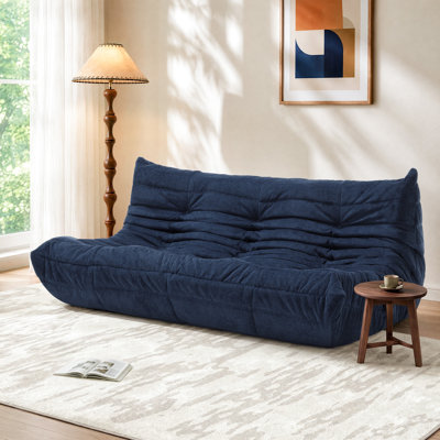 Pouf poire Snowfluff de 174 cm de large, canapé de sol paresseux pour salon