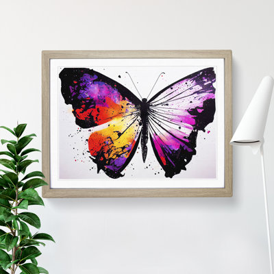 Butterfly Splash Vol.1 Abstract - Framed Print