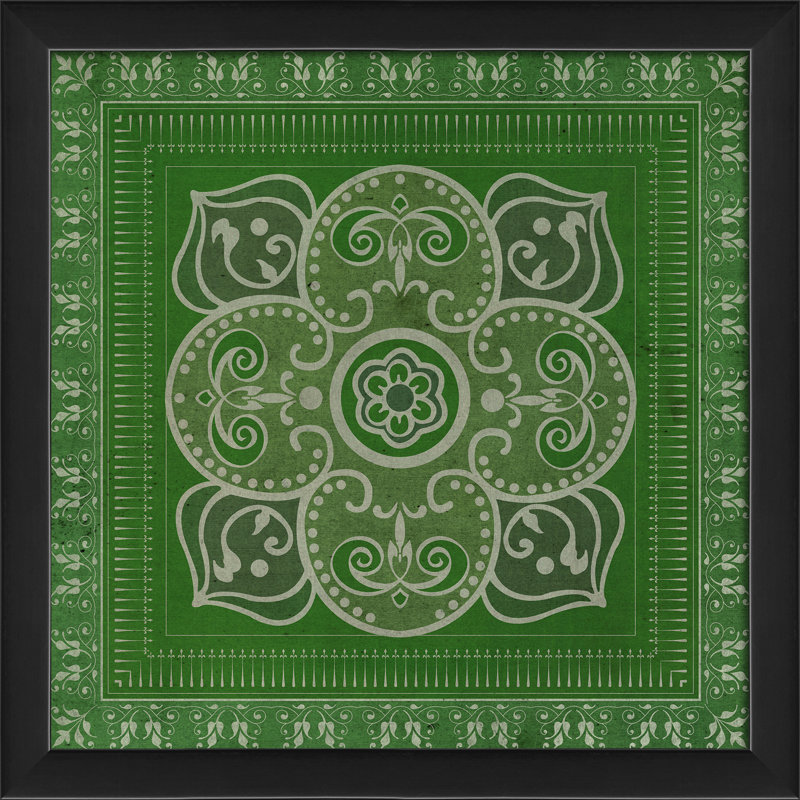 12 impressions encadrées Tile, Vert