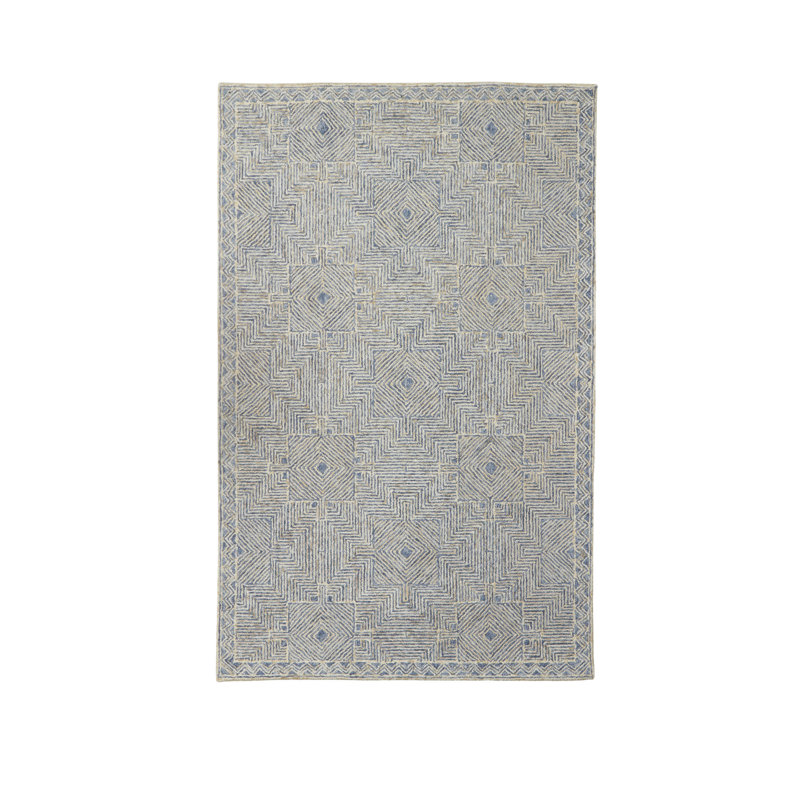 Geometric Indoor Rug, Rectangle 5' x 8'