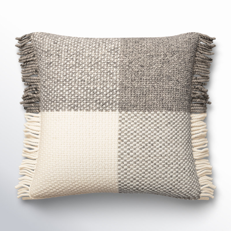 Cypress 100% Wool Throw Square Pillow, Pillow Cover Only - No Insert, 22" x 22"
