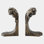Wave Bookends-Bronze 7"H x 6"W x 10"D Bookend