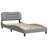 Bed Frame without Mattress Hvar Light Grey 100x200 cm Fabric-730051011-730051036