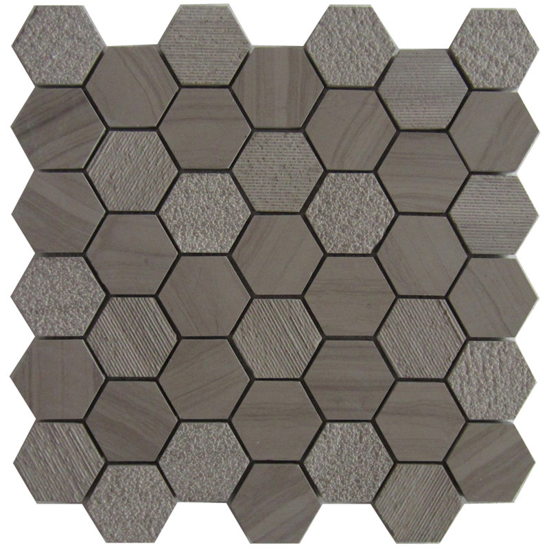 12" x 12" Marble Honeycomb Mosaic Wall & Floor Tile