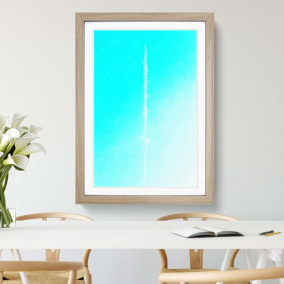 Plane in the Sky - Framed Print