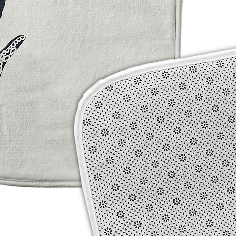Tapis de bain Shark, L 17 po x L 24 po, Noir