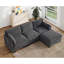 Canapé modulaire rembourré en velours côtelé de 97,9 po Brampton avec repose-pieds amovible Brampton-133024375