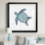 Bulle bleue tortue II - peinture encadrée-387274014-387274012