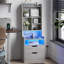 Ensemble de 2 grandes tables de chevet-2073052597