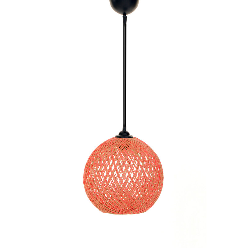 Cassandra 1 - Light Sphere Globle Pendant, Pomegranate Flower Colour Brown, Black