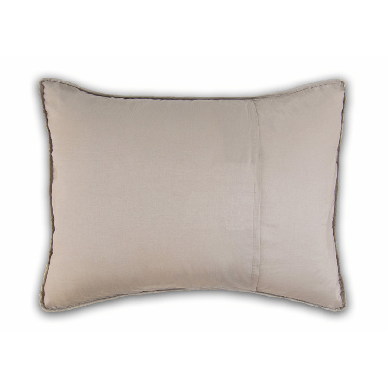 Plaid Patchwork Cotton Standard/Queen Pillow Sham