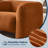 Aurae 40.25" Oversized Upholstered Modern Barrel Accent Chair, Tool-Free Assembly-107499009
