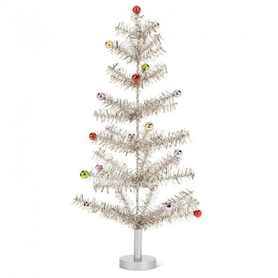 Grand arbre guirlande et boules