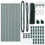 Vidaxl Fence With Posts PVC-Coated Steel-116798125-116798126