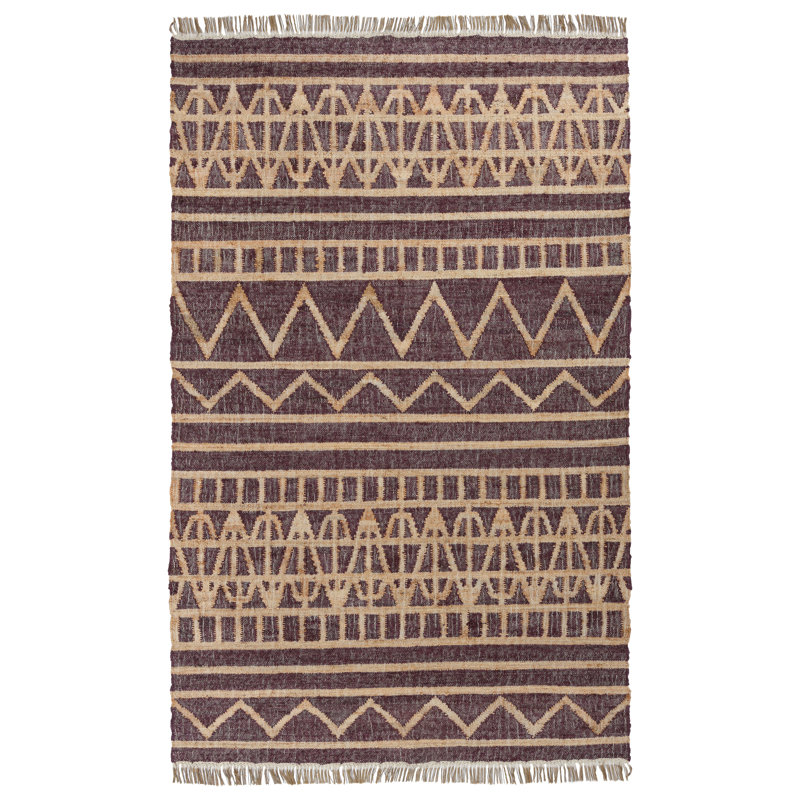 Megan Jute / Sisal Southwestern Area Rug, Rectangle 2' x 3'