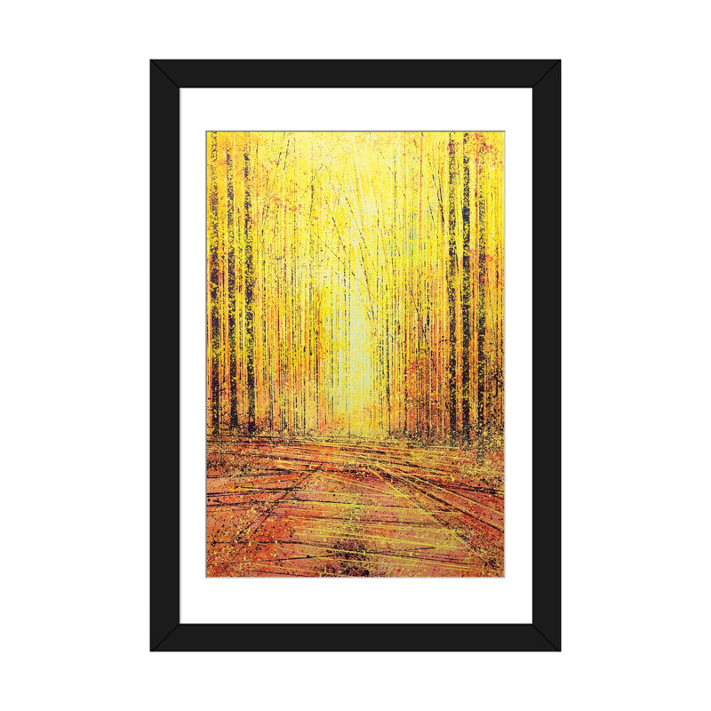 « vif yellow light », impression sur toile, Toile avec cadre noir, H 24 po x l 16 po x P 1 po