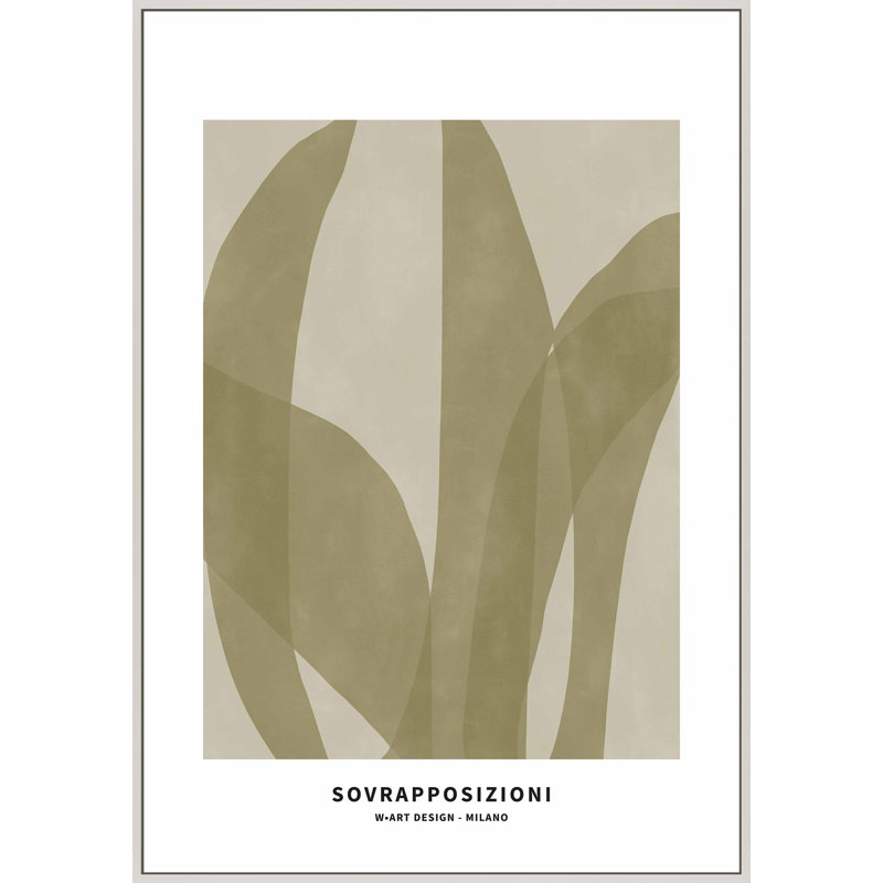 Bryheem 3 Framed On Canvas Print, Blanc, H 38 po x l 26,5 po x P 1,25 po