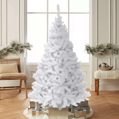 White PVC Artificial Christmas Tree with Stand