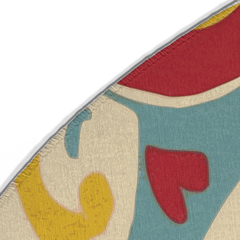 Tapis intérieur et extérieur Spiried Spin, Rond 5 pi