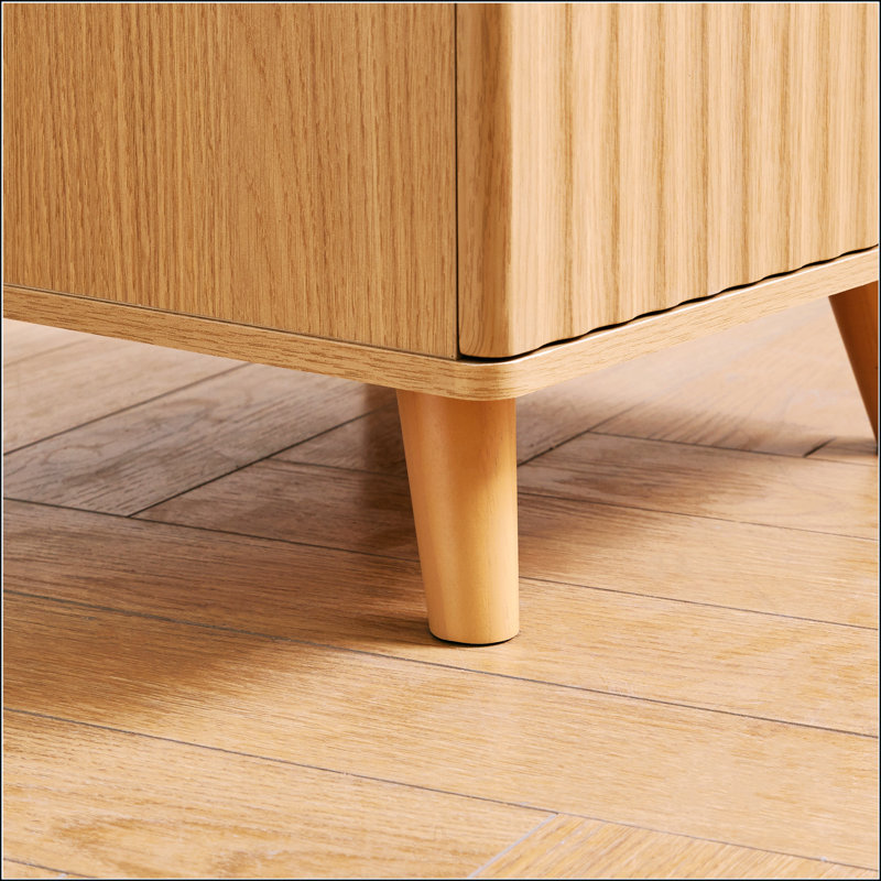 Table de chevet moderne avec tiroir pour armes à feu, station de charge et tablette ouverte pour plus de sécurité et de commodité