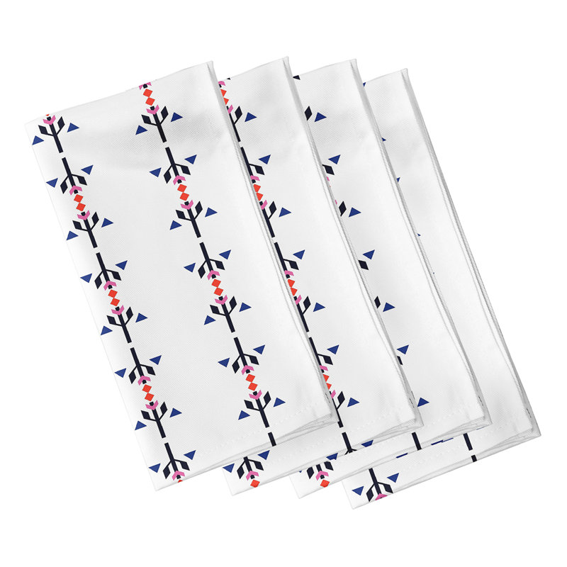 Charish Jodhpur Stripe Napkins, Red