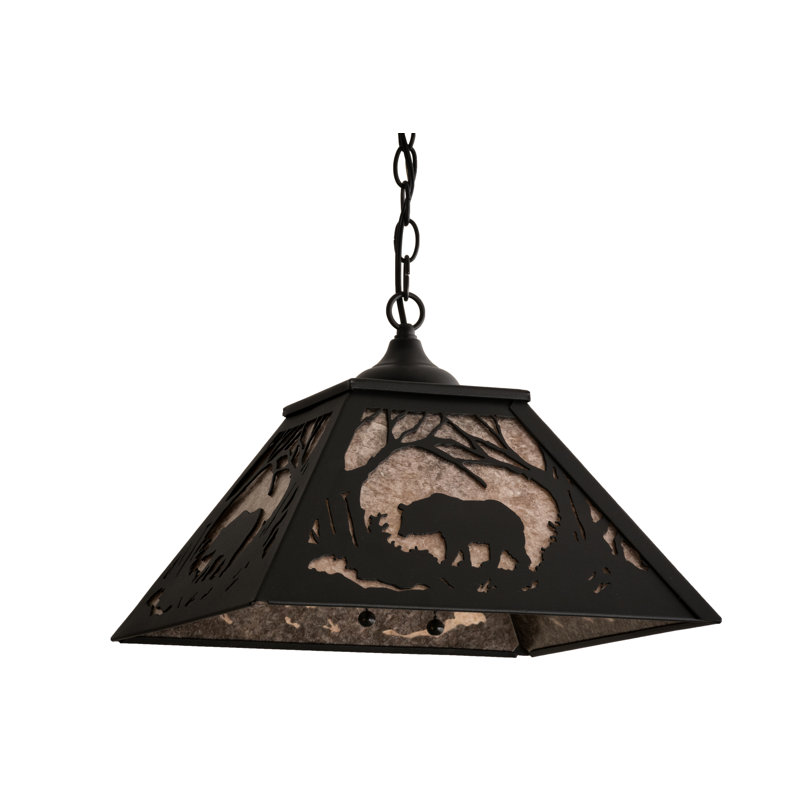 Rustic Lodge 2 - Light Pendant, Black