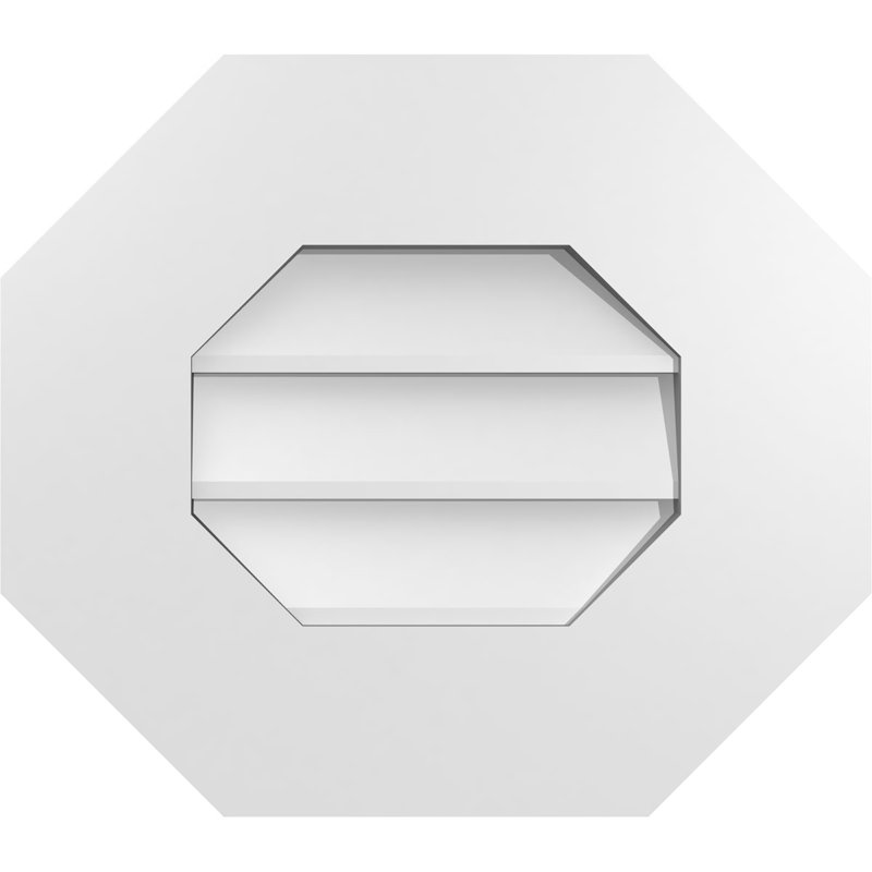 Évent horizontal gondole allongé en surface octogonal Signature, H 14 po x l 16 po x P 1 po