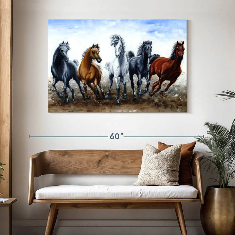 Brampt Wild Arabians, H 32 po x l 48 po