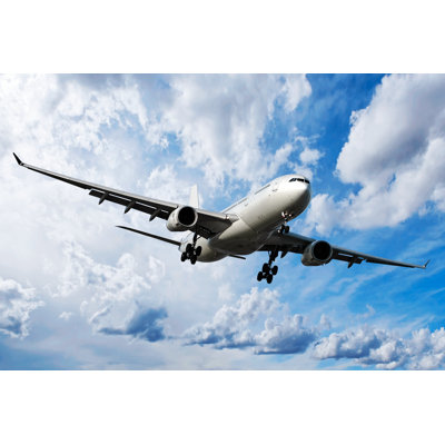 Jet Airplane Sky by Sharply_done - No Frame Art Prints on Canvas