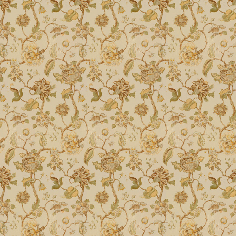 Tidewater Block Fabric, Gold/Brown