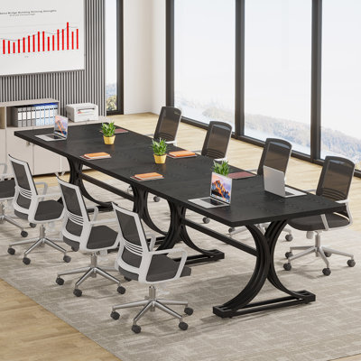 Humeyra 63" Faux Marble Meeting Table